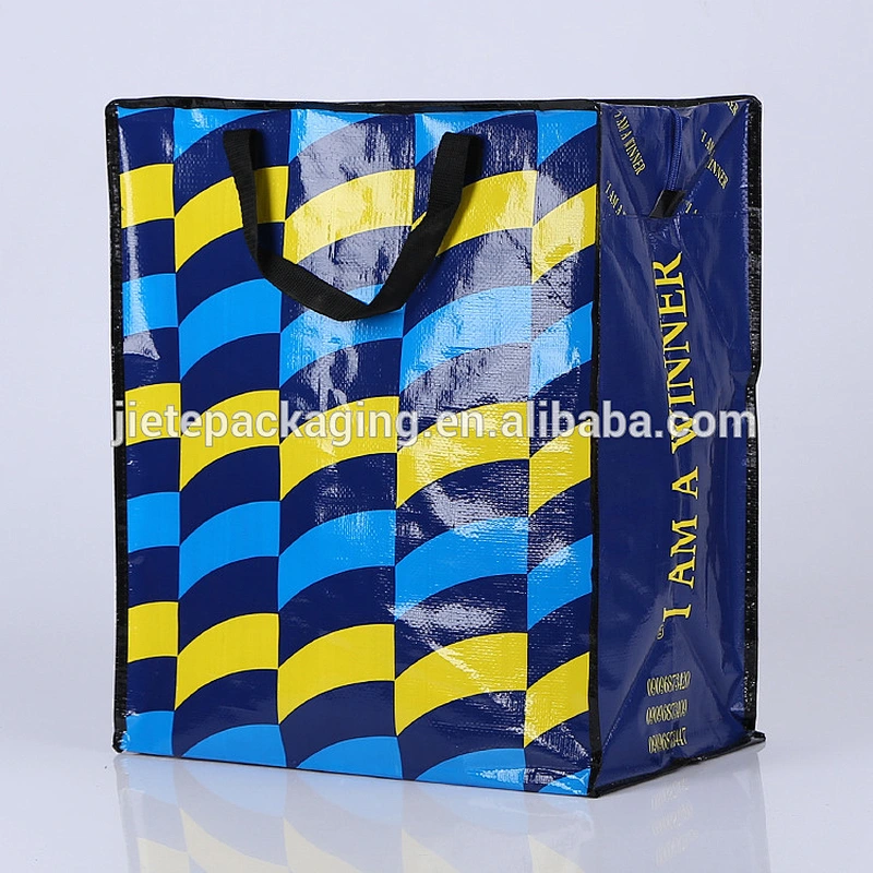 Polypropylene coated BOPP waterproof custom recyclable shopping bag wholesale