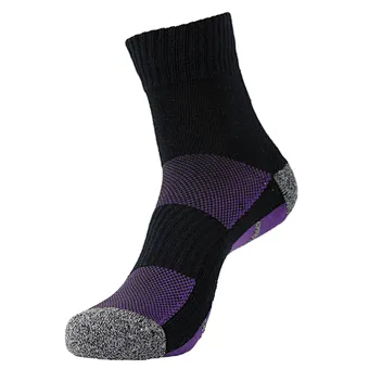 cotton free terry jacquard non slip sport socks
