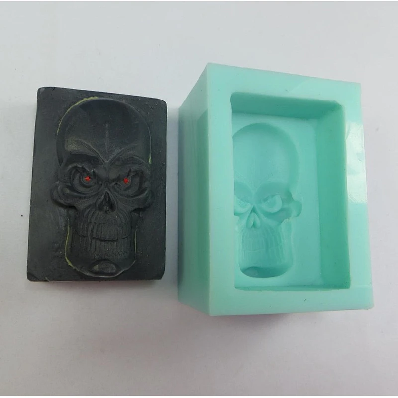QT0010 Halloween Monster head Silicone Soap Mold PRZY