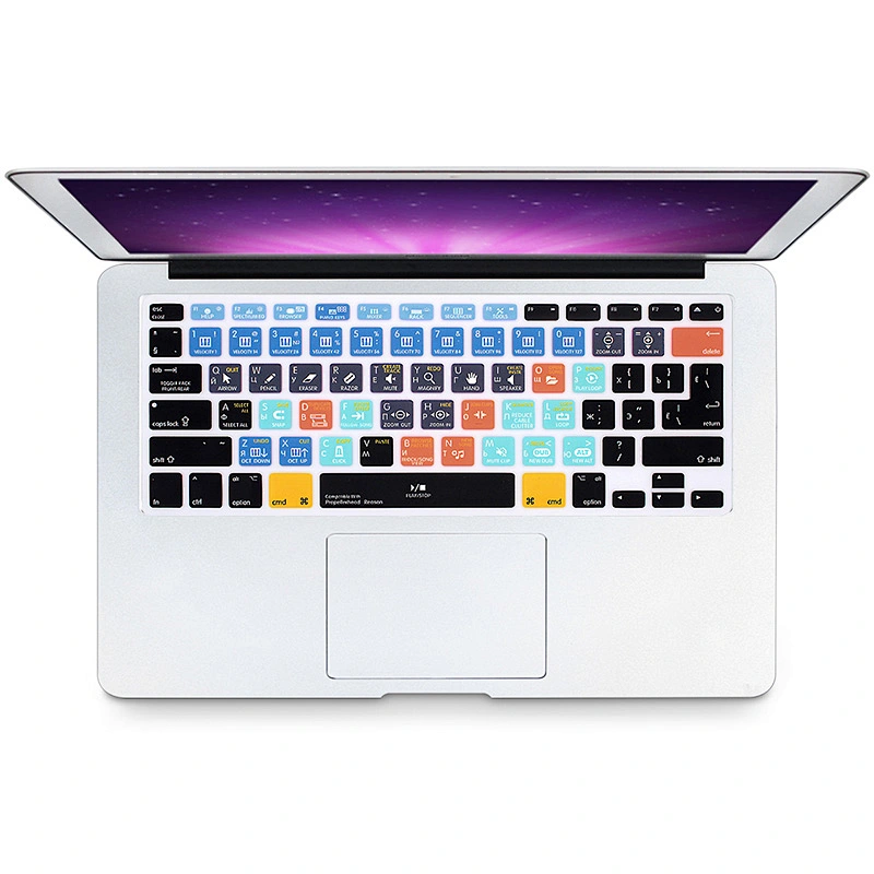OEM russian products Propellerhead Reason Hot-keys Silicone Keyboard Protective Film laptop keyboard For Macbook Pro