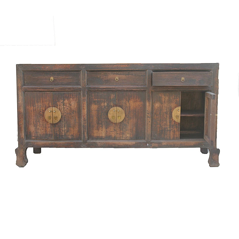 beijing chinese antique wood sideboard, vintage industrial furniture