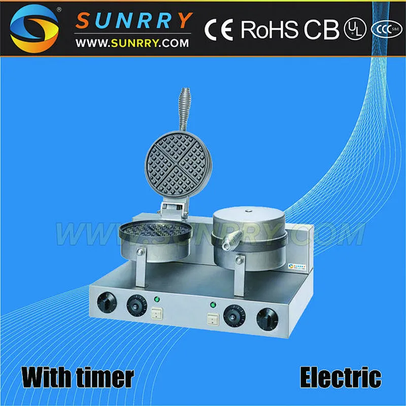 Hot sale electric double head egg waffle maker cake pop making machine