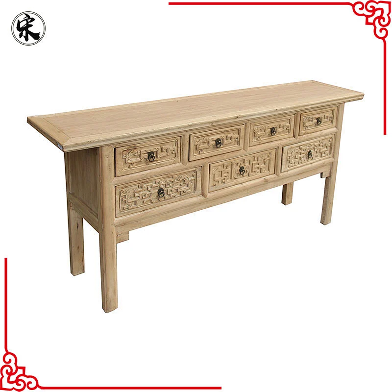 chinese reclaimed solid wood pine furniture & kitchen table