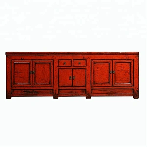 chinese antique reproduction lacquered old drawer storage cabinet furniture