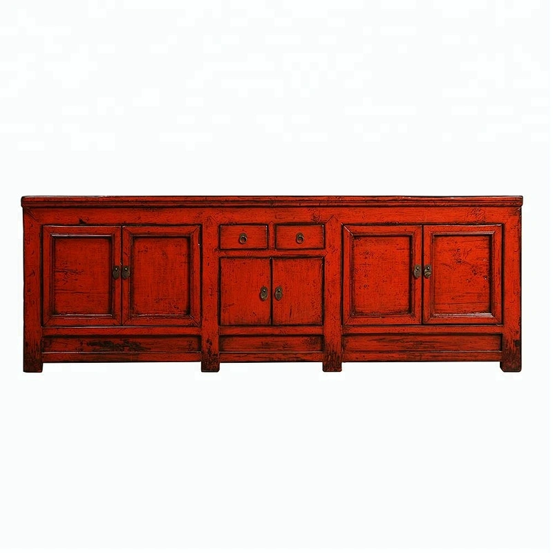chinese antique reproduction lacquered old drawer storage cabinet furniture