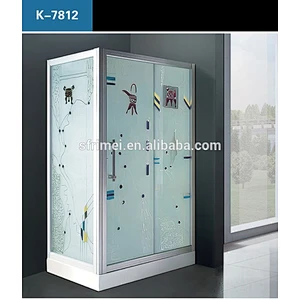 120x120 China Sex Pattern Glass Modular Shower Room With Best Price