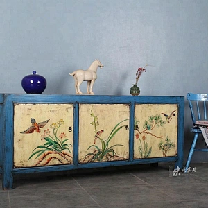chinese new designs painted wooden tv cabinet furniture in stores