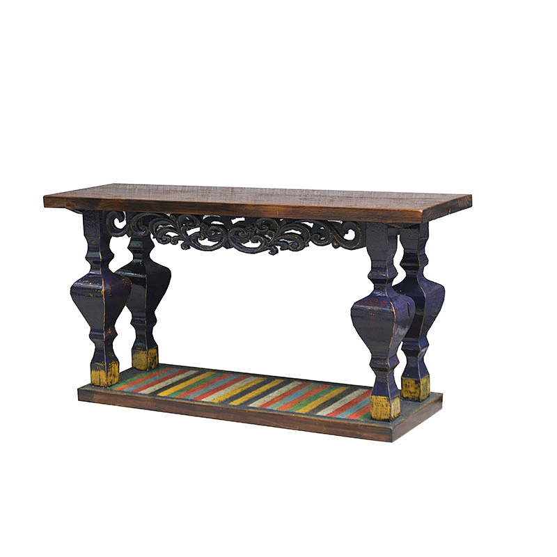 high lacquer Chinese vintage reclaimed wood sofa table hobby lobby table