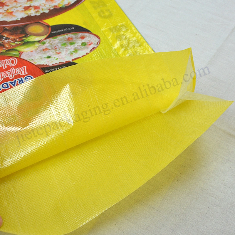 New material pp woven fabric basmati rice packaging bag for wheat,oats