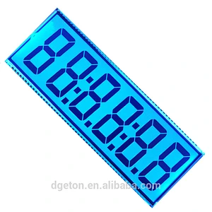 custom 6 digit segment LCD screen display OEM factory