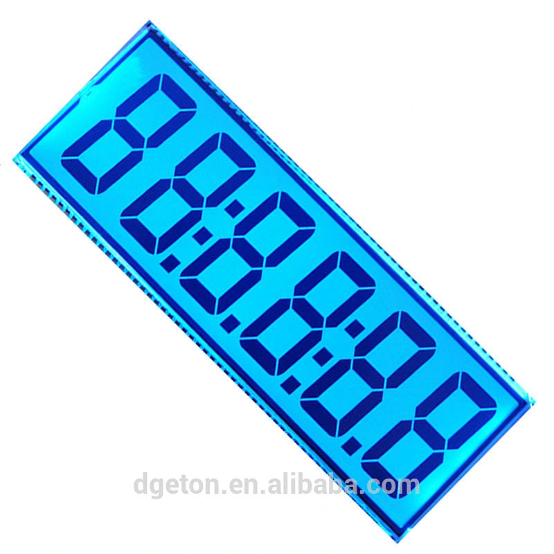custom 6 digit segment LCD screen display OEM factory