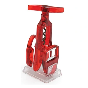 S/S+PC+AS+PS 7.2*5.2*17.4 Kitchen utensil three-piece wine open/wine opener/corkscrew/premium wine opener
