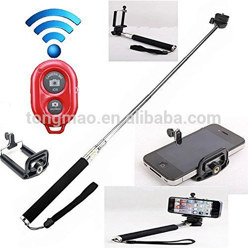 Retractable Self-Portrait bluetooth monopod