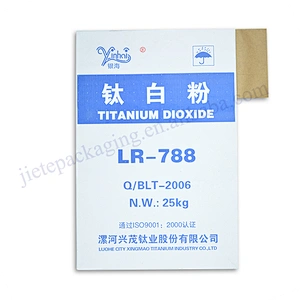 25kg moisture proof multilayer kraft paper titanium white powder bag