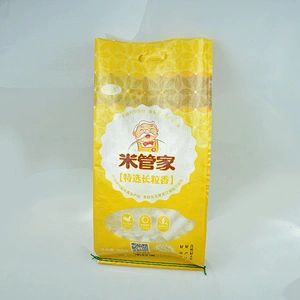 Custom wholesale 10kg large rice bag with handle