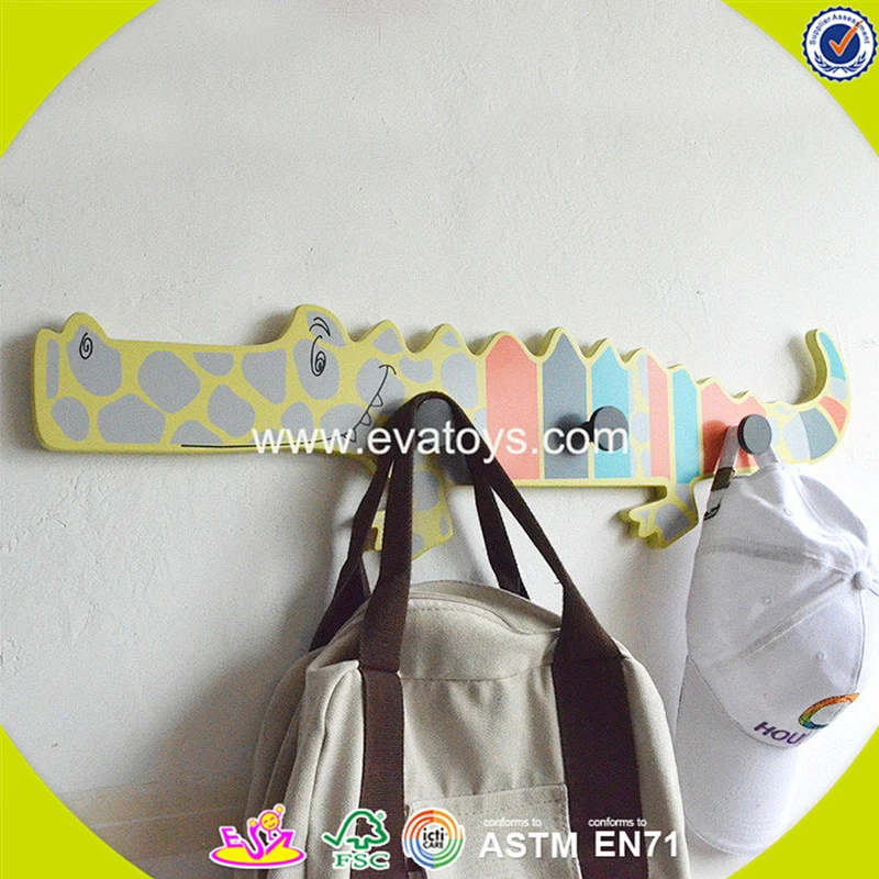 wholesale household kids wooden coat hooks children wooden coat hooks W09B065