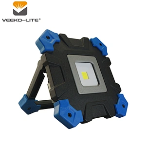 2018 4000mAh battery powered USB super bright flood cordless 10W portable recharge aluminium COB work lamp light with stand