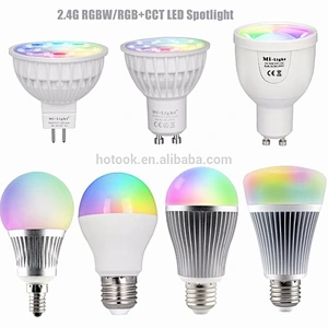 2.4G Milight 4W 5W 6W 9W GU10 MR16 E27 RGB+CCT Dimmable Spotlight Bulb Lamp