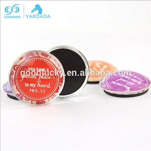 Wholesale Rectangle Custom Printed Design Pattern Crystal Glass Fridge Magnet