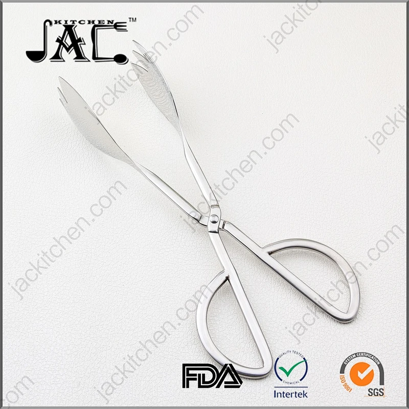 Kitchen Utensils Anti Rust Stainless Steel Salad Tong