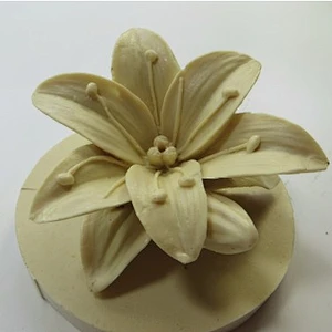 HC0021 3d Lily flowers candle soap Bouquet Flower silicone mold for wedding moulds