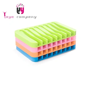 Bathroom Accessories Cheap Price Wash Soap Tray Silicone Soap Dish Holder