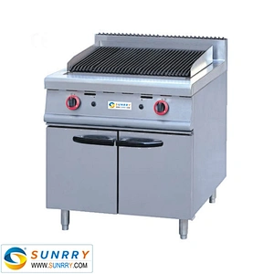 Professional electric barbecue grill with lava rock and cabinet (SUNRRY SY-GL700A)