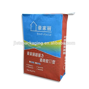 OEM design cement, putty, mold filling agent paper bag with valve port
