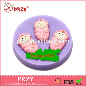2015 hotsale sugarcraft fondant baby silicone molds for cake decorating