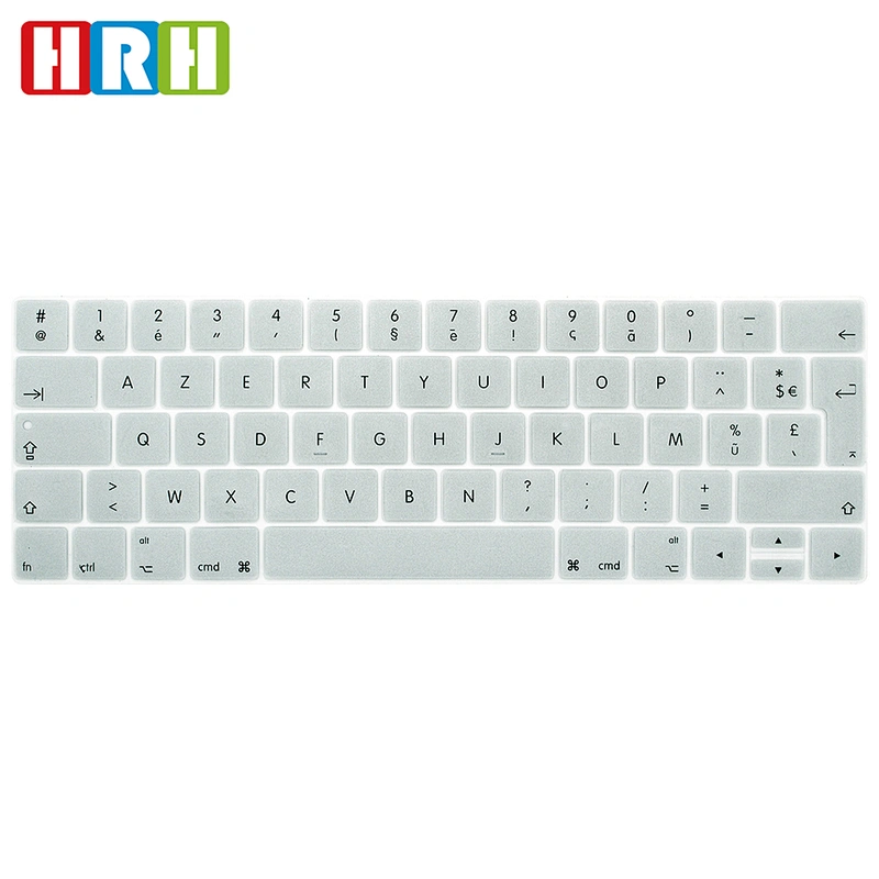French Silicone Custom Laptop keyboard cover keyboard protector For macbook pro With Touch Bar A1706 A1707 European Version