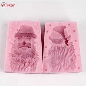 Promotion silicone soap Christmas 3D Mold DIY Handmade Santa Candles silicone molds