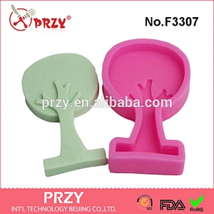 F3307 tree Craft Art Silicone mold Craft Molds DIY Handmade fondant cake Decorating molds