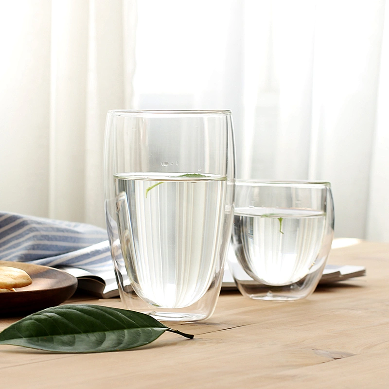 Hot Selling Products Water Cup Double Wall Crystal Handmade Borosilicate Glass Tea Coffee Cup with Cover