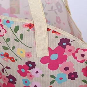 Custom printed non-woven shopping bags for shopping with handle