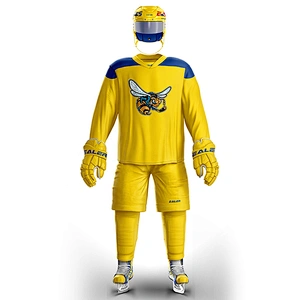 Design custom Hockey Jerseywith sewn tackle twill logo