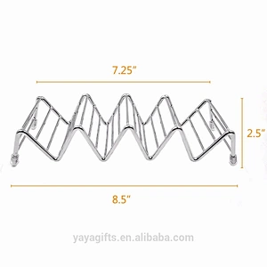 Taco Holders: 4/5 Stack Stainless Steel Taco Stand Holders