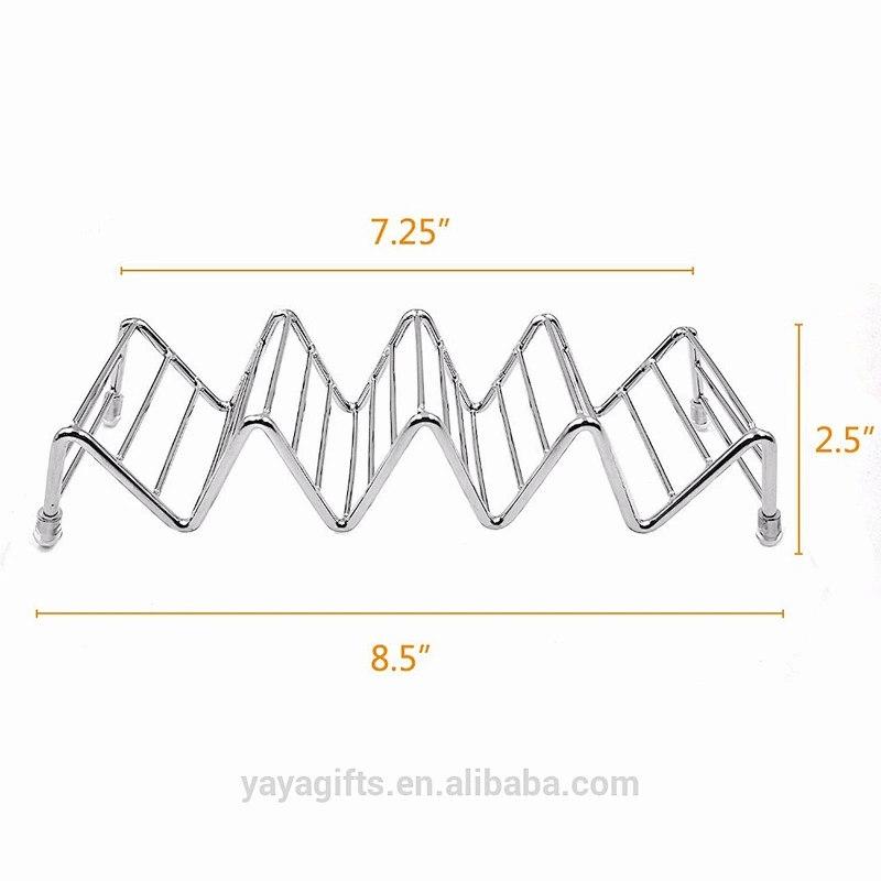 Taco Holders: 4/5 Stack Stainless Steel Taco Stand Holders