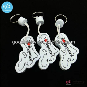 Cheap custompromotional printing foam floating eva keychain