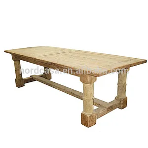 Antique Rustic style solid wood dining table