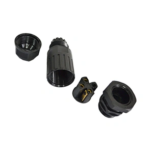 M25 2pin 3pin led lighting outdoor cable waterproof connector ip68