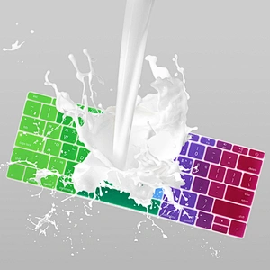 Korean rainbow keyboard cover custom silicone keyboard skin silicone keyboard protective fim cover for macbook 12 inch