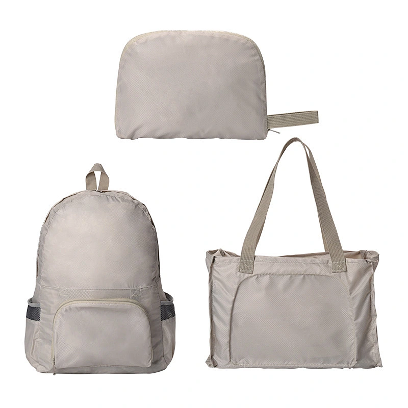 Simple Portable Travel Storage Bag Waterproof Multifunctional Backpack Customized Logo Folding Hand Luggage Bags