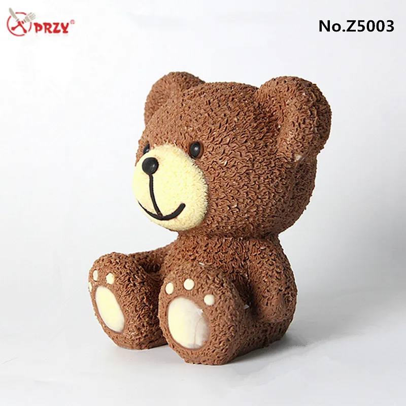 Factory price 3d cute Bear cake Silicone chocolate molds fondant Cake molulds silicone Soap Mold