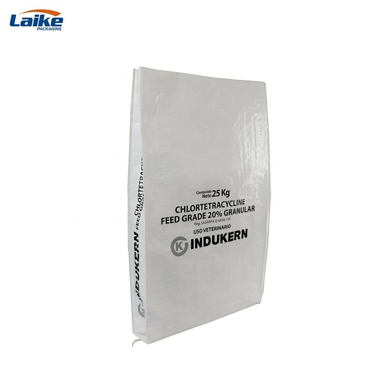 Recyclable offset printing 25kg dimension pp woven fertilizer bag