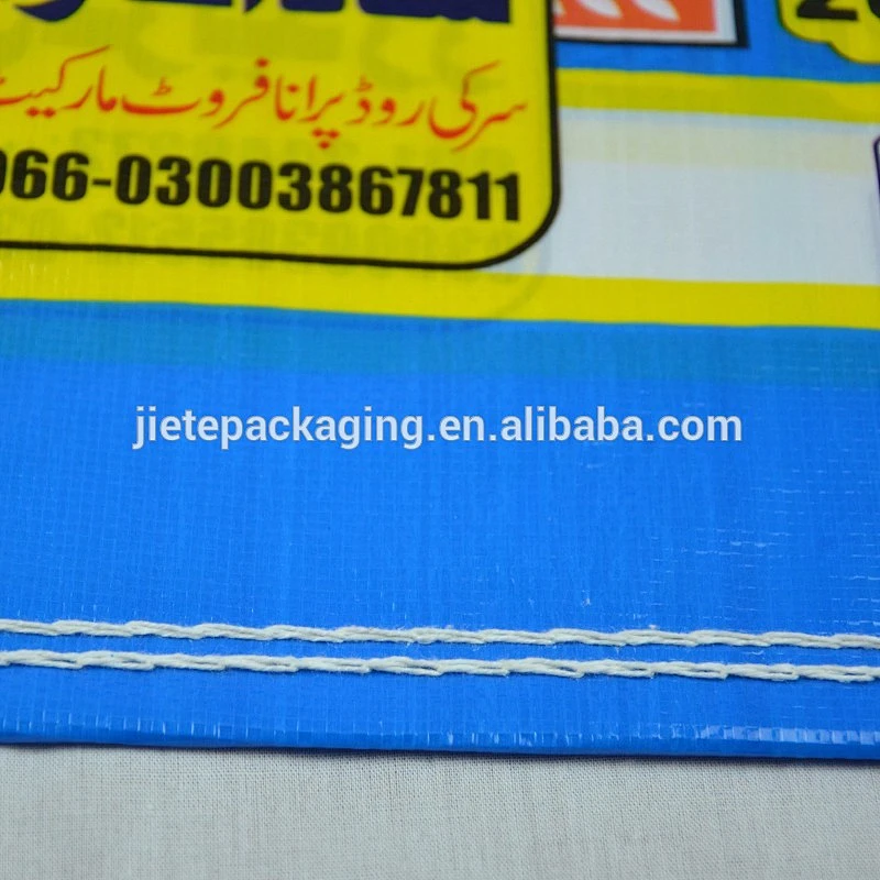 Video, 100% new high quality customized plastic PP woven bags for packing 25kg rice in Pakistan