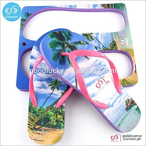 Summer beach slippers promotional products soft sole plastic flip flops