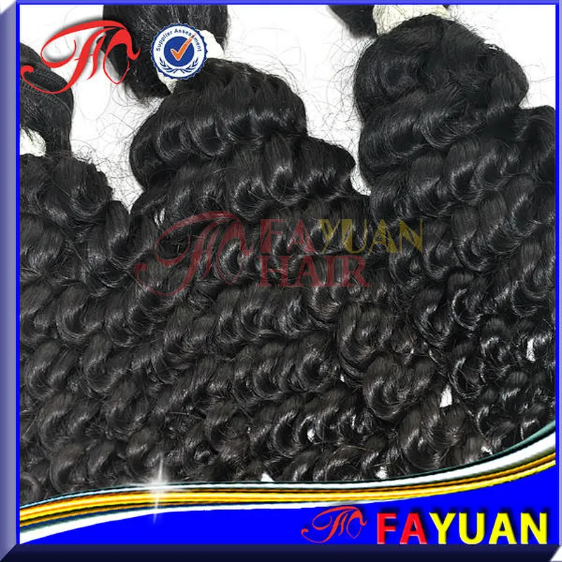 Beautiful style top grade unprocessed human hair Tight wavy yaki pattern
