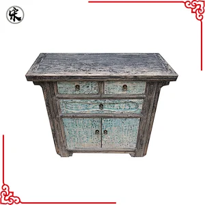 wholesale chinese antique reproduction shabby chic storage buffet store furniture