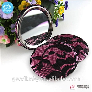 mini pocket circle mirror with round shape