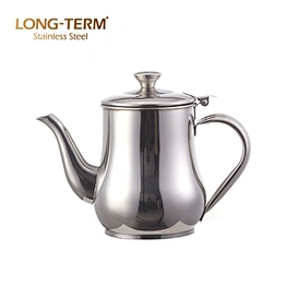 L2072 24Oz Restaurant Use Stainless Steel Indian Cat Tea Kettle